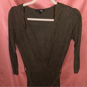 Fashion Nova Olive Long Sleeve Dress